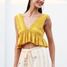 Women Sexy V Neck Chiffon Cami