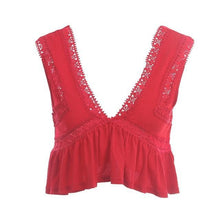 Women Sexy V Neck Chiffon Cami