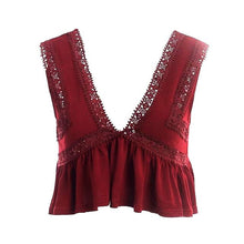 Women Sexy V Neck Chiffon Cami