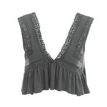 Women Sexy V Neck Chiffon Cami