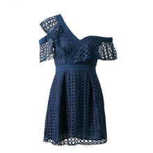 Women Mini Sweet Dresses One Shoulder