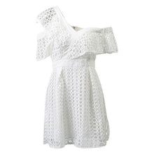 Women Mini Sweet Dresses One Shoulder