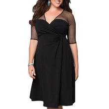 Women Half Sleeve Dress (Plus Size)